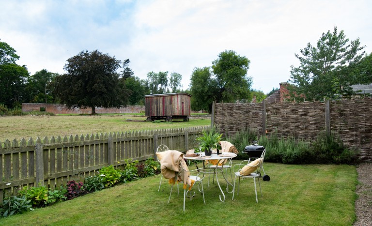 Bel House garden near Brinkburn Priory