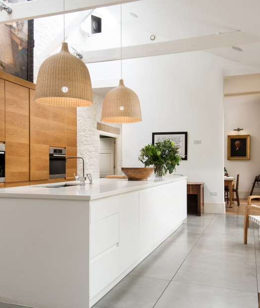 large self catering kitchen in The Stables accommodation at Brinkburn