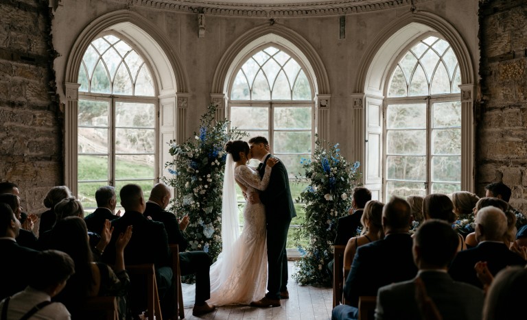 summer solstice wedding in Manor House at brinkburn