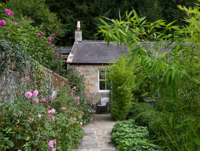 small cottage for two nestled in northumberland garden