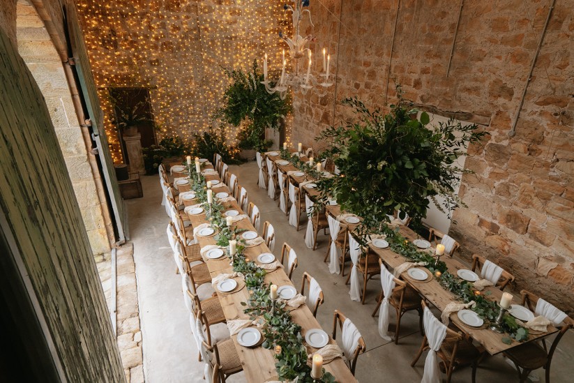 barn wedding ceremony northumberland