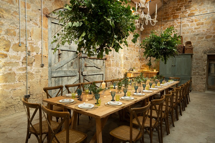 retreat in the barn at Brinkburn Northumberland