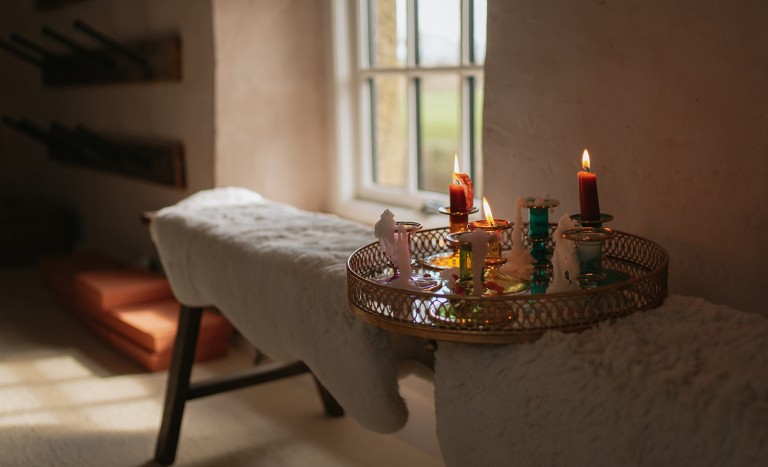 candlelit yoga northumberland