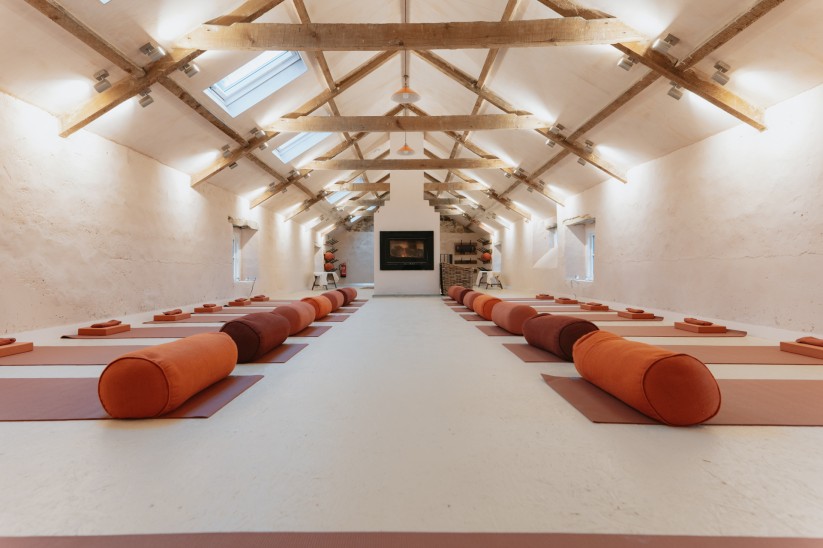 retreat in the barn at Brinkburn Northumberland