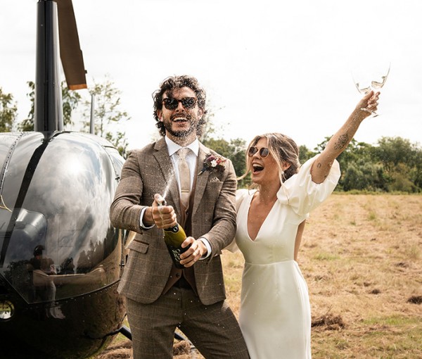 helicopter weddings north east