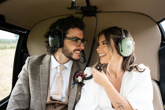 helicopter for weddings