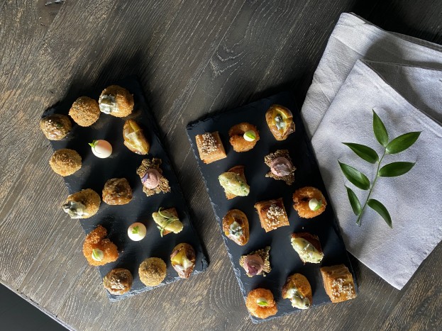 Canape menu at Brinkburn Northumberland