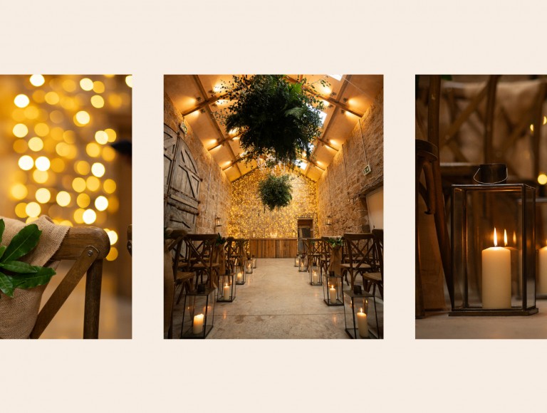 barn wedding ceremony northumberland