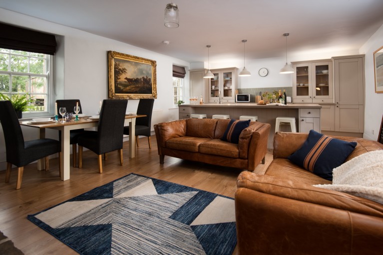 Large kitchen in a holiday cottage perfect for families