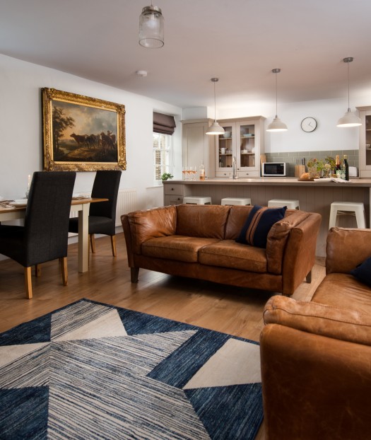 Large kitchen in a holiday cottage perfect for families