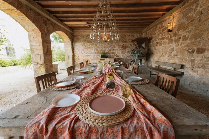 arches dining space yoga retreat