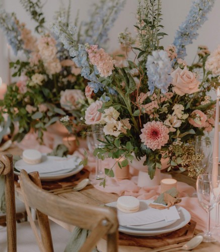 Bouquet of flowers on a table