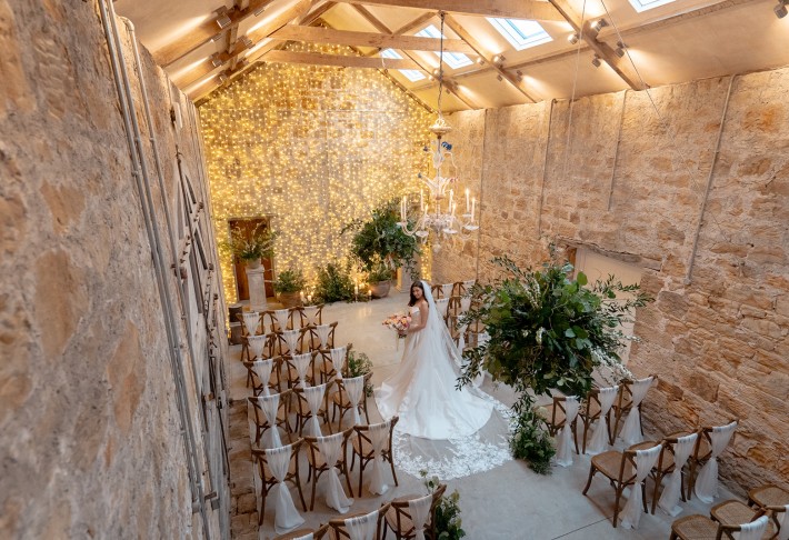 barn wedding ceremony northumberland