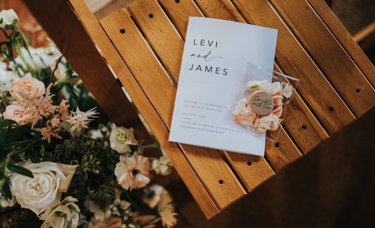 order of service in the priory at Brinkburn Northumberland