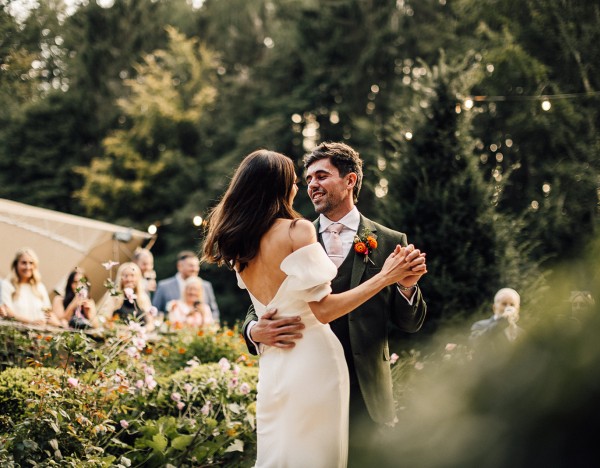 Sparklers outside the stables at Brinkburn Northumberland