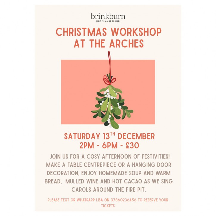 Brinkburn Christmas Workshop flyer 